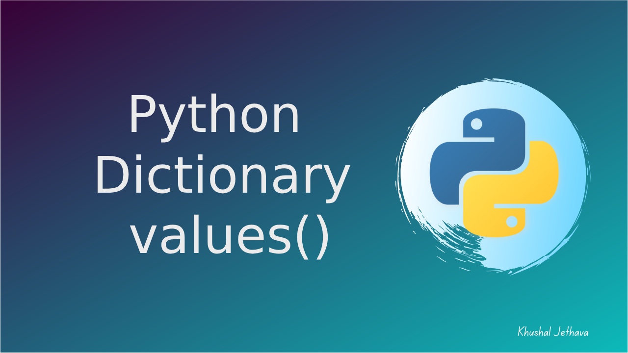 Python Dictionary values()